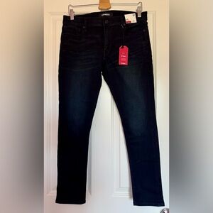 EXPRESS Women’s Dark Wash SuperSoft Stretch+ Midrise Leggings. Size: 12P. NWT